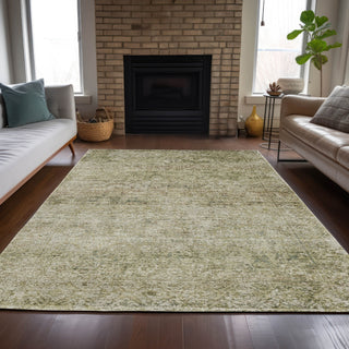 Piper Looms Chantille Global ACN2103 Sage Machine Washable Area Rug Lifestyle Image Feature