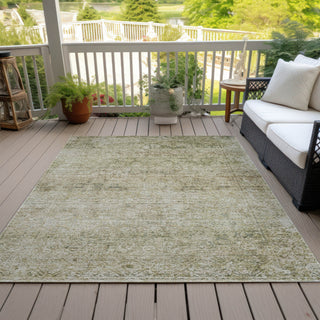 Piper Looms Chantille Global ACN2103 Sage Machine Washable Area Rug Outdoor Lifestyle Image Feature