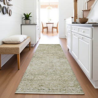 Piper Looms Chantille Global ACN2103 Sage Machine Washable Area Rug Runner Lifestyle Image Feature
