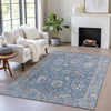 Piper Looms Chantille Global ACN2104 Blue Machine Washable Area Rug Lifestyle Image Feature