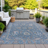 Piper Looms Chantille Global ACN2104 Blue Machine Washable Area Rug Outdoor Lifestyle Image Feature