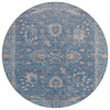 Piper Looms Chantille Global ACN2104 Blue Machine Washable Area Rug Round Main Image