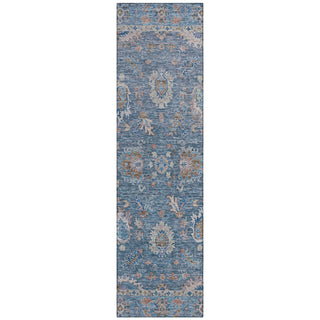Piper Looms Chantille Global ACN2104 Blue Machine Washable Area Rug Runner Main Image