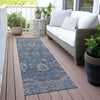 Piper Looms Chantille Global ACN2104 Blue Machine Washable Area Rug Runner Outdoor Lifestyle Image Feature