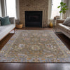 Piper Looms Chantille Global ACN2104 Brown Machine Washable Area Rug Lifestyle Image Feature
