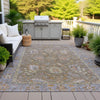 Piper Looms Chantille Global ACN2104 Brown Machine Washable Area Rug Outdoor Lifestyle Image Feature