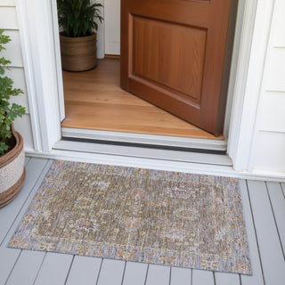 Piper Looms Chantille Global ACN2104 Brown Machine Washable Area Rug Scatter Outdoor Lifestyle Image Feature