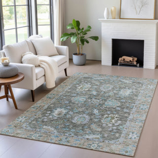 Piper Looms Chantille Global ACN2104 Fern Machine Washable Area Rug Lifestyle Image Feature