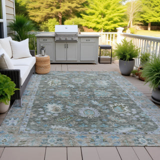 Piper Looms Chantille Global ACN2104 Fern Machine Washable Area Rug Outdoor Lifestyle Image Feature