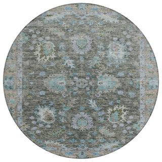 Piper Looms Chantille Global ACN2104 Fern Machine Washable Area Rug Round Main Image