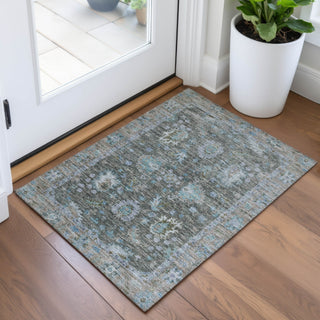 Piper Looms Chantille Global ACN2104 Fern Machine Washable Area Rug Scatter Lifestyle Image Feature