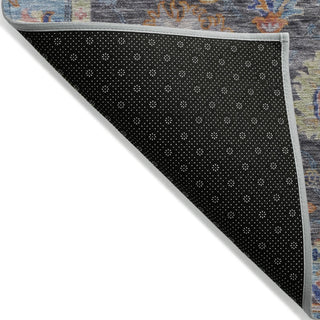 Piper Looms Chantille Global ACN2104 Gray Machine Washable Area Rug Backing Image