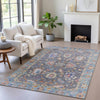 Piper Looms Chantille Global ACN2104 Gray Machine Washable Area Rug Lifestyle Image Feature