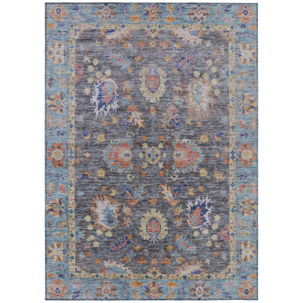 Piper Looms Chantille Global ACN2104 Gray Machine Washable Area Rug main image
