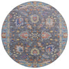 Piper Looms Chantille Global ACN2104 Gray Machine Washable Area Rug Round Main Image