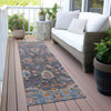 Piper Looms Chantille Global ACN2104 Gray Machine Washable Area Rug Runner Outdoor Lifestyle Image Feature