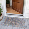 Piper Looms Chantille Global ACN2104 Gray Machine Washable Area Rug Scatter Outdoor Lifestyle Image Feature