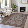 Piper Looms Chantille Global ACN2104 Mocha Machine Washable Area Rug Lifestyle Image Feature