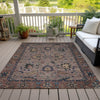 Piper Looms Chantille Global ACN2104 Mocha Machine Washable Area Rug Outdoor Lifestyle Image Feature