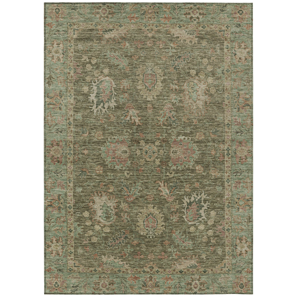 Piper Looms Chantille Global ACN2104 Olive Machine Washable Area Rug main image