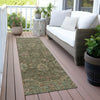 Piper Looms Chantille Global ACN2104 Olive Machine Washable Area Rug Runner Outdoor Lifestyle Image Feature