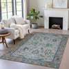 Piper Looms Chantille Global ACN2104 Pewter Machine Washable Area Rug Lifestyle Image Feature