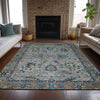 Piper Looms Chantille Global ACN2104 Pewter Machine Washable Area Rug Lifestyle Image Feature