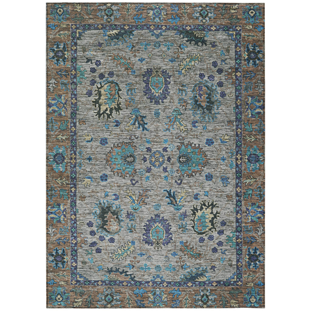 Piper Looms Chantille Global ACN2104 Pewter Machine Washable Area Rug main image