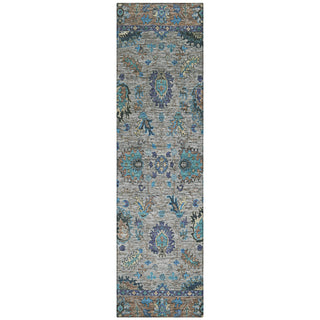 Piper Looms Chantille Global ACN2104 Pewter Machine Washable Area Rug Runner Main Image