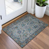 Piper Looms Chantille Global ACN2104 Pewter Machine Washable Area Rug Scatter Lifestyle Image Feature
