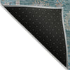 Piper Looms Chantille Global ACN2104 Teal Machine Washable Area Rug Backing Image
