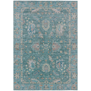 Piper Looms Chantille Global ACN2104 Teal Machine Washable Area Rug main image