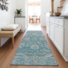 Piper Looms Chantille Global ACN2104 Teal Machine Washable Area Rug Runner Lifestyle Image Feature