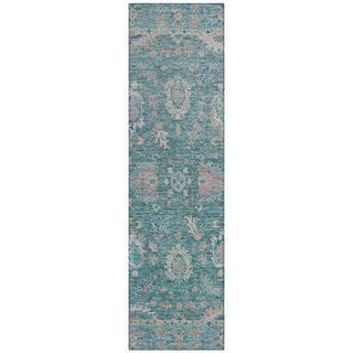 Piper Looms Chantille Global ACN2104 Teal Machine Washable Area Rug Runner Main Image