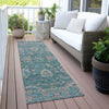 Piper Looms Chantille Global ACN2104 Teal Machine Washable Area Rug Runner Outdoor Lifestyle Image Feature
