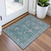 Piper Looms Chantille Global ACN2104 Teal Machine Washable Area Rug Scatter Lifestyle Image Feature