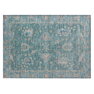Piper Looms Chantille Global ACN2104 Teal Machine Washable Area Rug Scatter Main Image