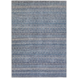 Piper Looms Chantille Stripes ACN2105 Blue Machine Washable Area Rug main image