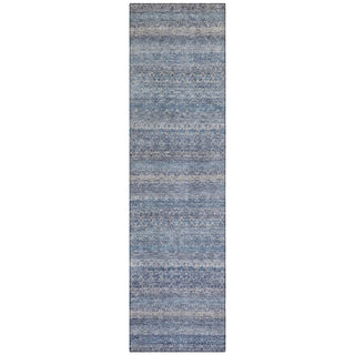 Piper Looms Chantille Stripes ACN2105 Blue Machine Washable Area Rug Runner Main Image