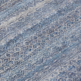 Piper Looms Chantille Stripes ACN2105 Blue Machine Washable Area Rug Swatch Image