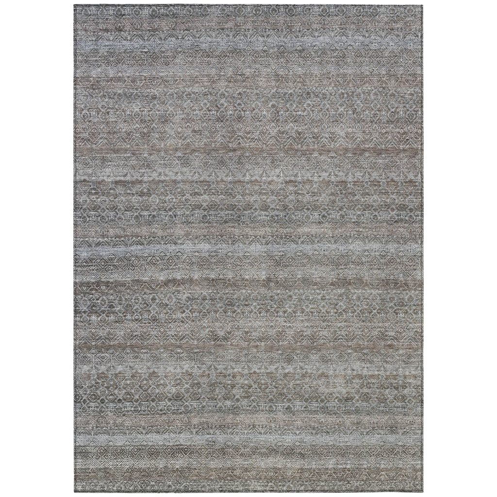 Piper Looms Chantille Stripes ACN2105 Brown Machine Washable Area Rug main image
