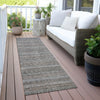 Piper Looms Chantille Stripes ACN2105 Brown Machine Washable Area Rug Runner Outdoor Lifestyle Image Feature