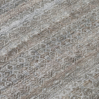 Piper Looms Chantille Stripes ACN2105 Brown Machine Washable Area Rug Swatch Image