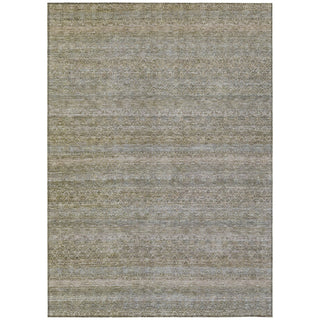 Piper Looms Chantille Stripes ACN2105 Khaki Machine Washable Area Rug main image