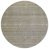 Piper Looms Chantille Stripes ACN2105 Khaki Machine Washable Area Rug Round Main Image
