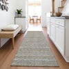 Piper Looms Chantille Stripes ACN2105 Khaki Machine Washable Area Rug Runner Lifestyle Image Feature