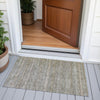 Piper Looms Chantille Stripes ACN2105 Khaki Machine Washable Area Rug Scatter Outdoor Lifestyle Image Feature