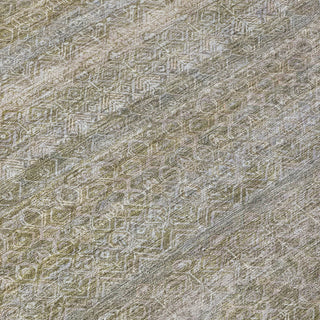 Piper Looms Chantille Stripes ACN2105 Khaki Machine Washable Area Rug Swatch Image