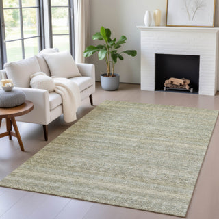 Piper Looms Chantille Stripes ACN2105 Linen Machine Washable Area Rug Lifestyle Image Feature