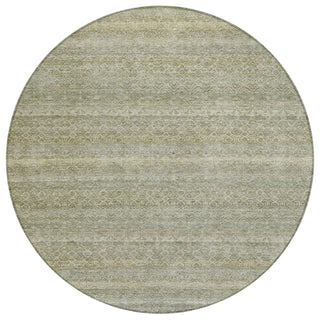 Piper Looms Chantille Stripes ACN2105 Linen Machine Washable Area Rug Round Main Image
